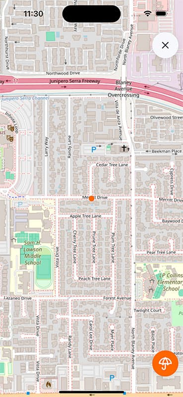 ios tour map view